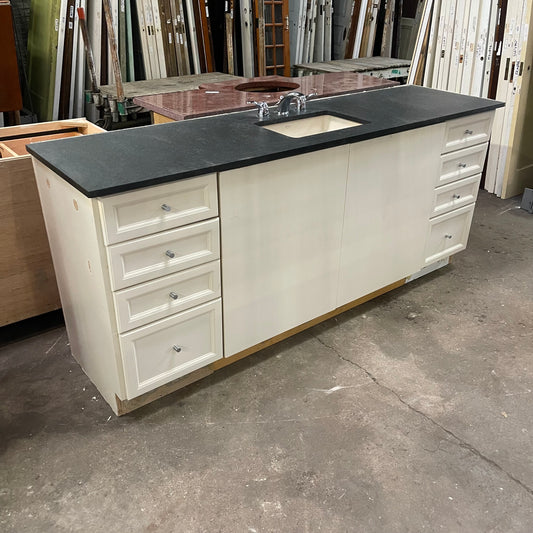 3 pc Vanity w/ Granite Sink Top