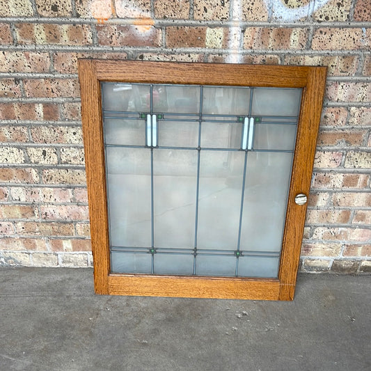 Etched Glass Craftsman Window