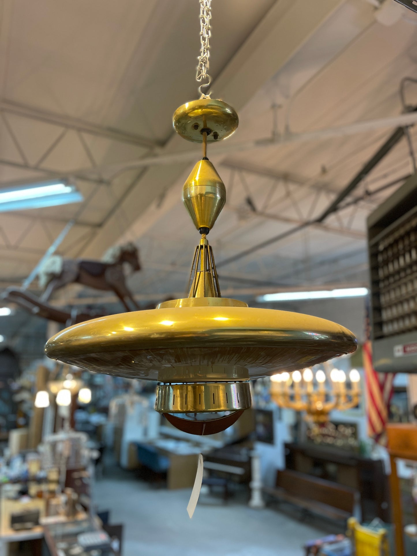 Mid-Century UFO Ceiling Light