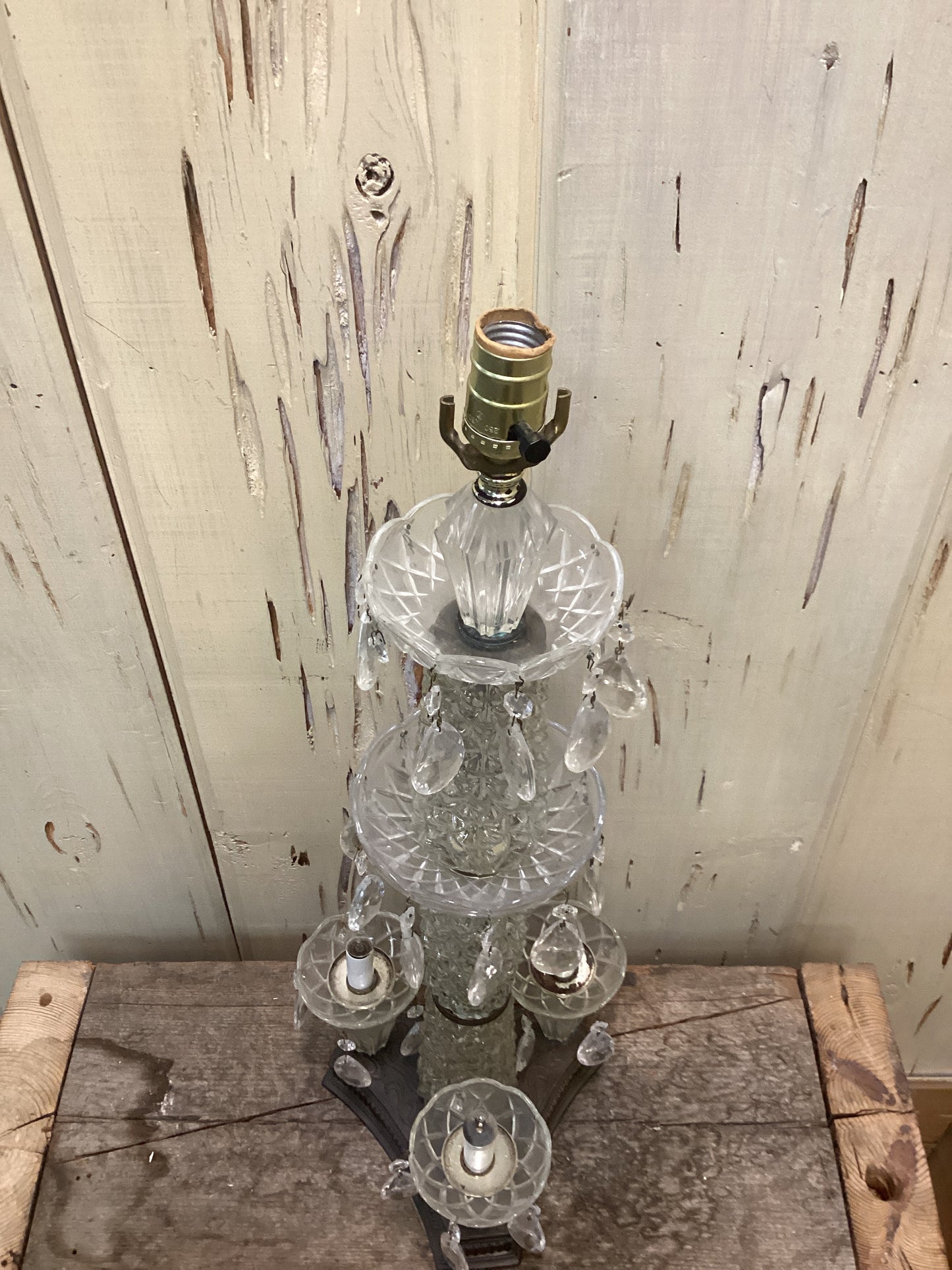 Vintage Crystal Table Lamp