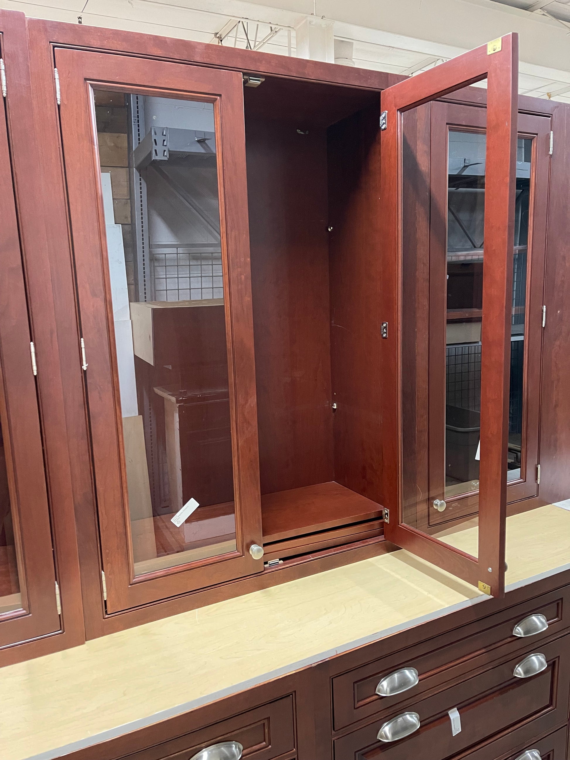 Mahogany Kitchen Cabinet Set – Reuse Depot, Inc.