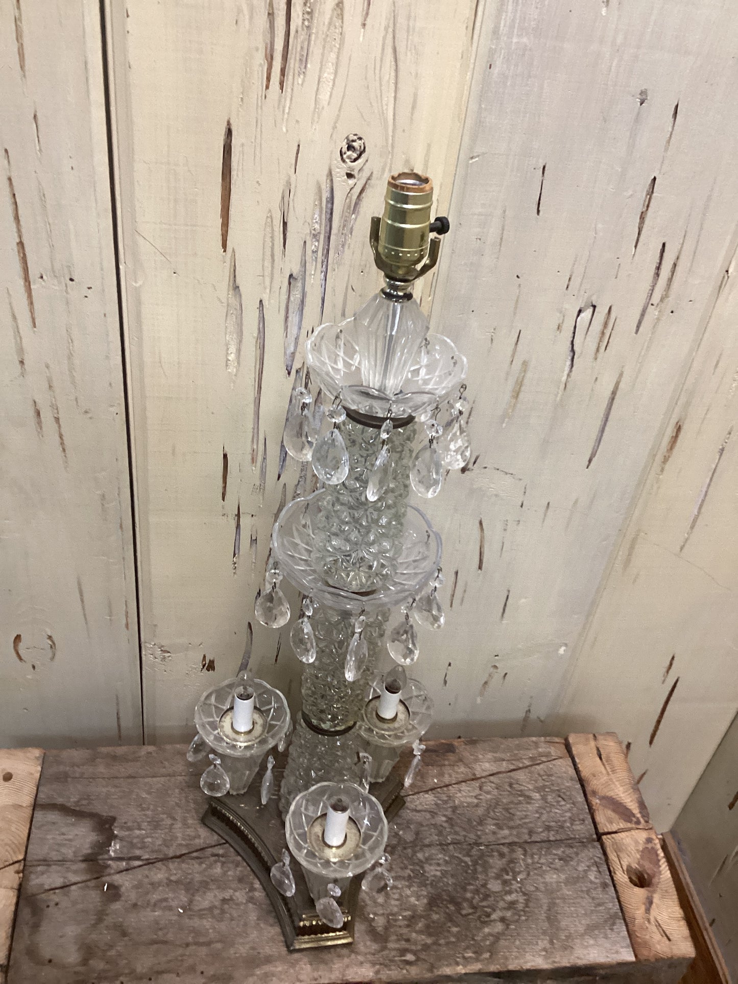 Vintage Crystal Table Lamp