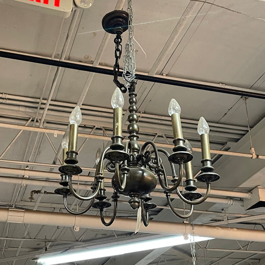 8 Light Bronze Chandelier