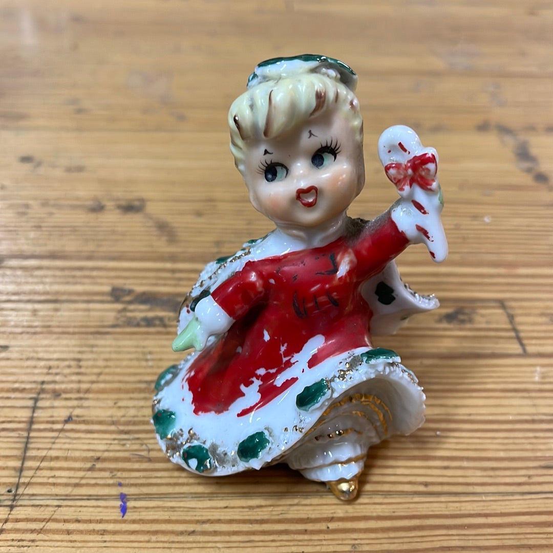 Rare Geo Z Lefton Ceramic Christmas Figurine