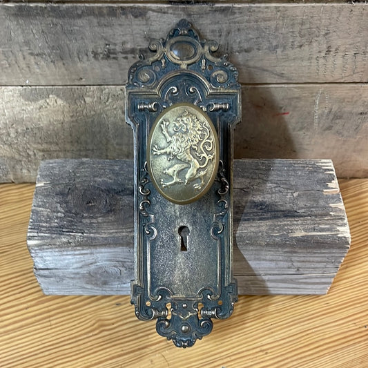 Antique Lion Door Knob Set