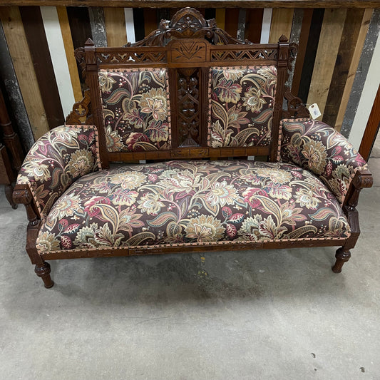 Antique Eastlake Design Double Settee