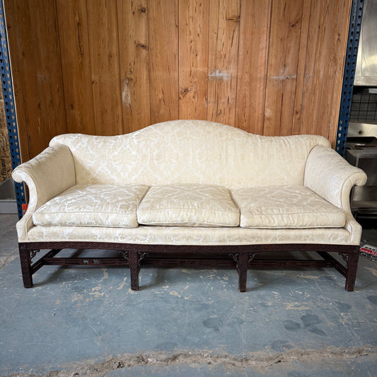 Antique Carved Mahogany Sofa