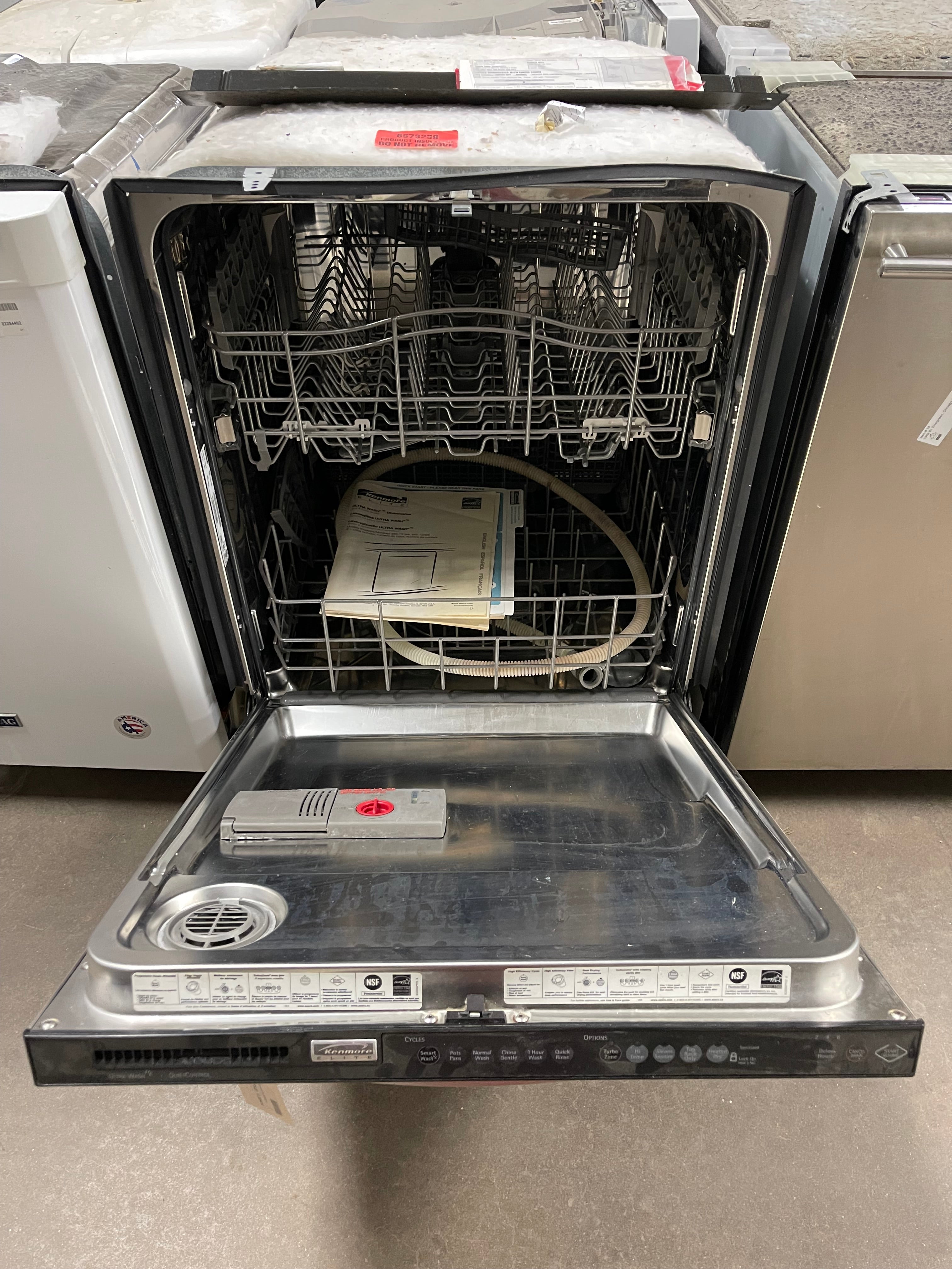 Kenmore elite built in hot sale dishwasher