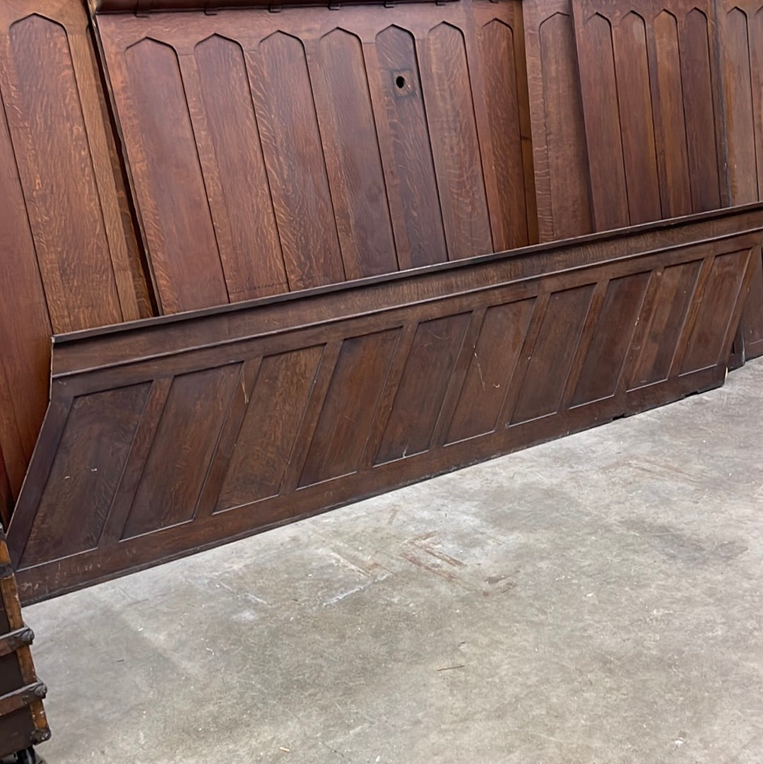 1902 Quarter Sawn Oak Staircase Panel