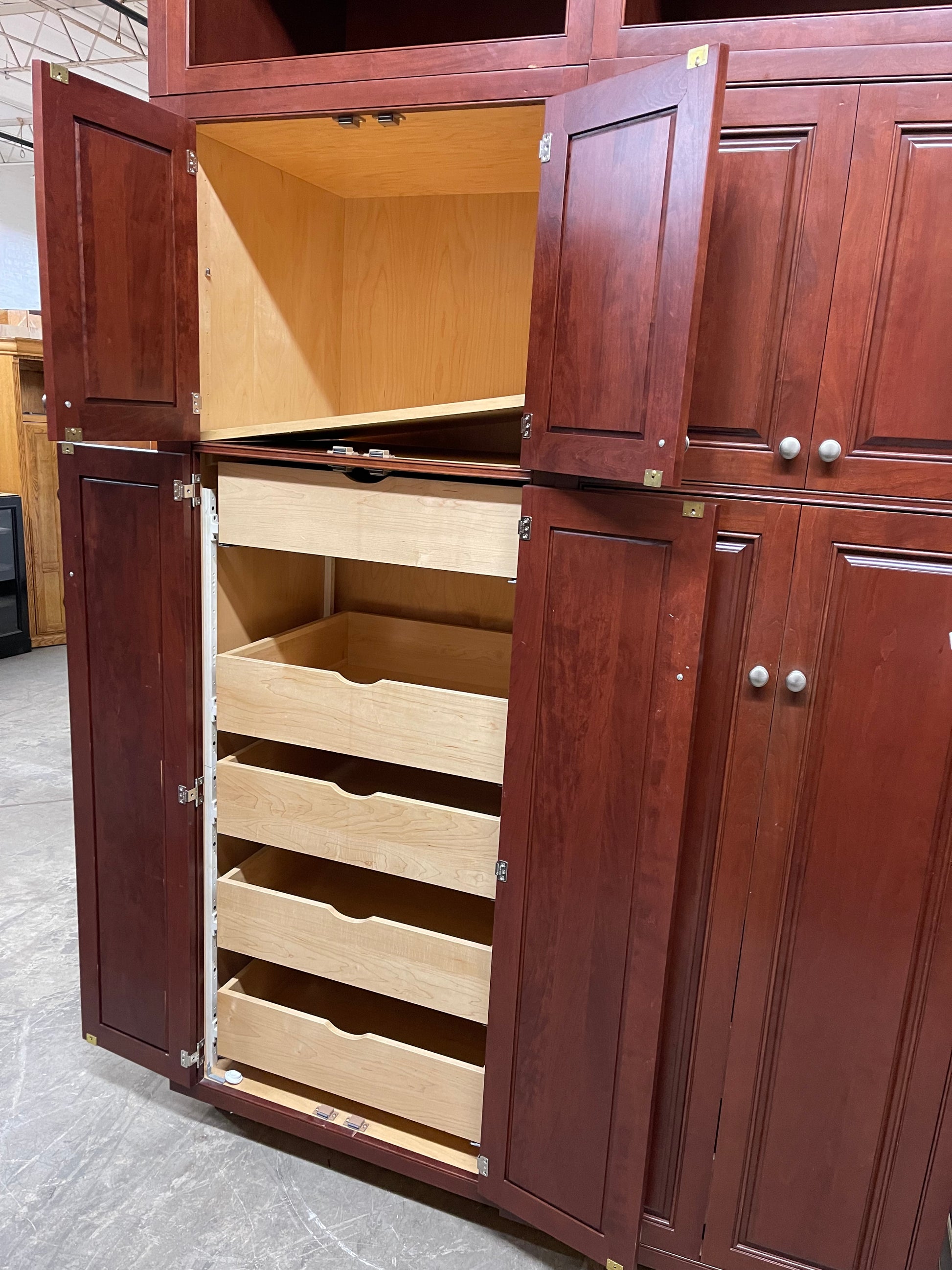 Mahogany Kitchen Cabinet Set – Reuse Depot, Inc.