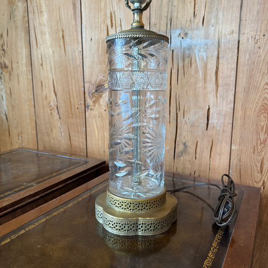 Antique Crystal Lamp