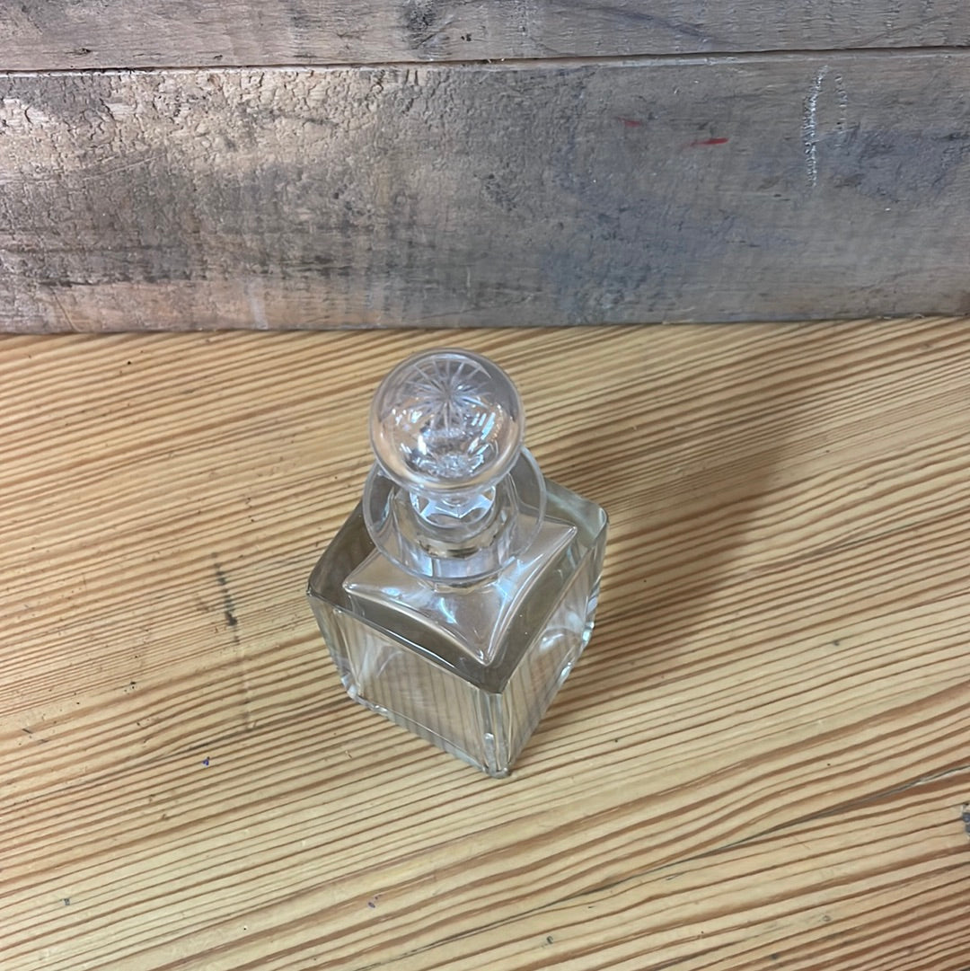 Etched Glass Perfume Bottle