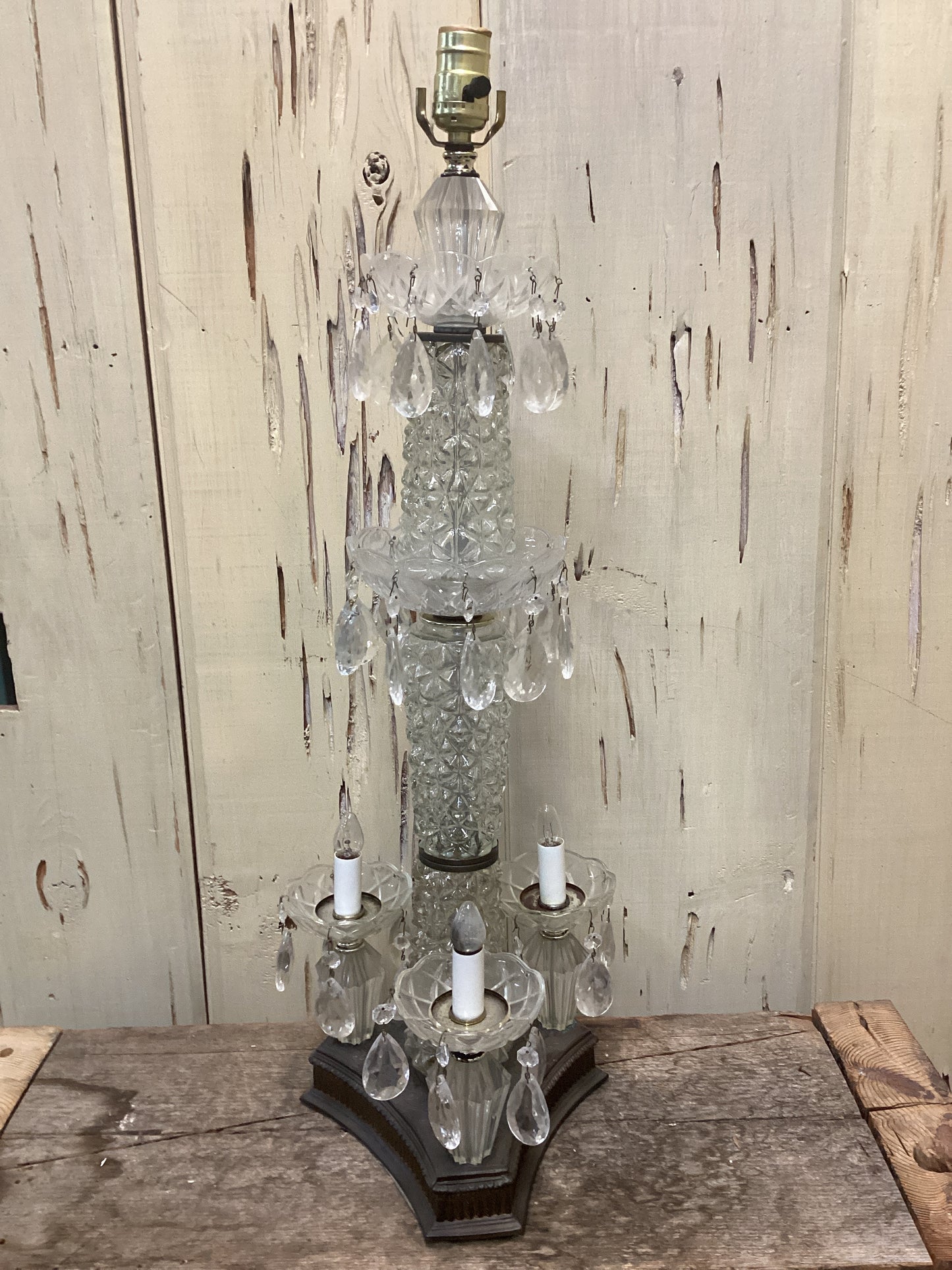 Vintage Crystal Table Lamp