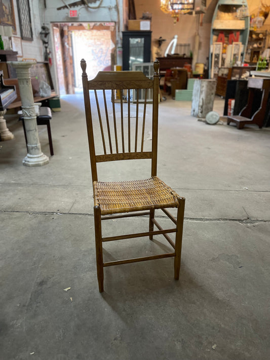 Antique High Back Dining Chair