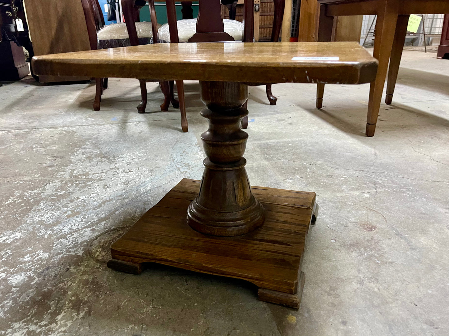Vintage Rustic Wood Side Table