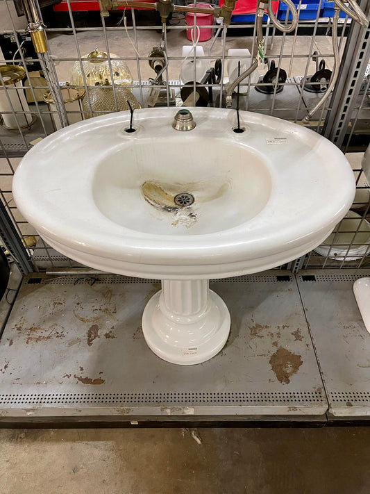 Antique Wolff Pedestal Sink