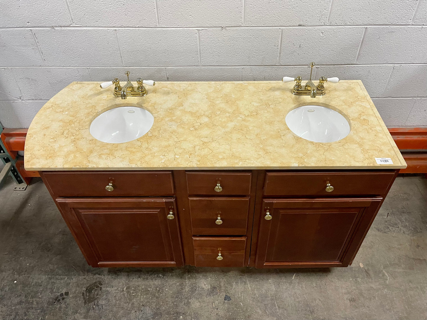 Double Sink Vanity Set With Matching Faucets