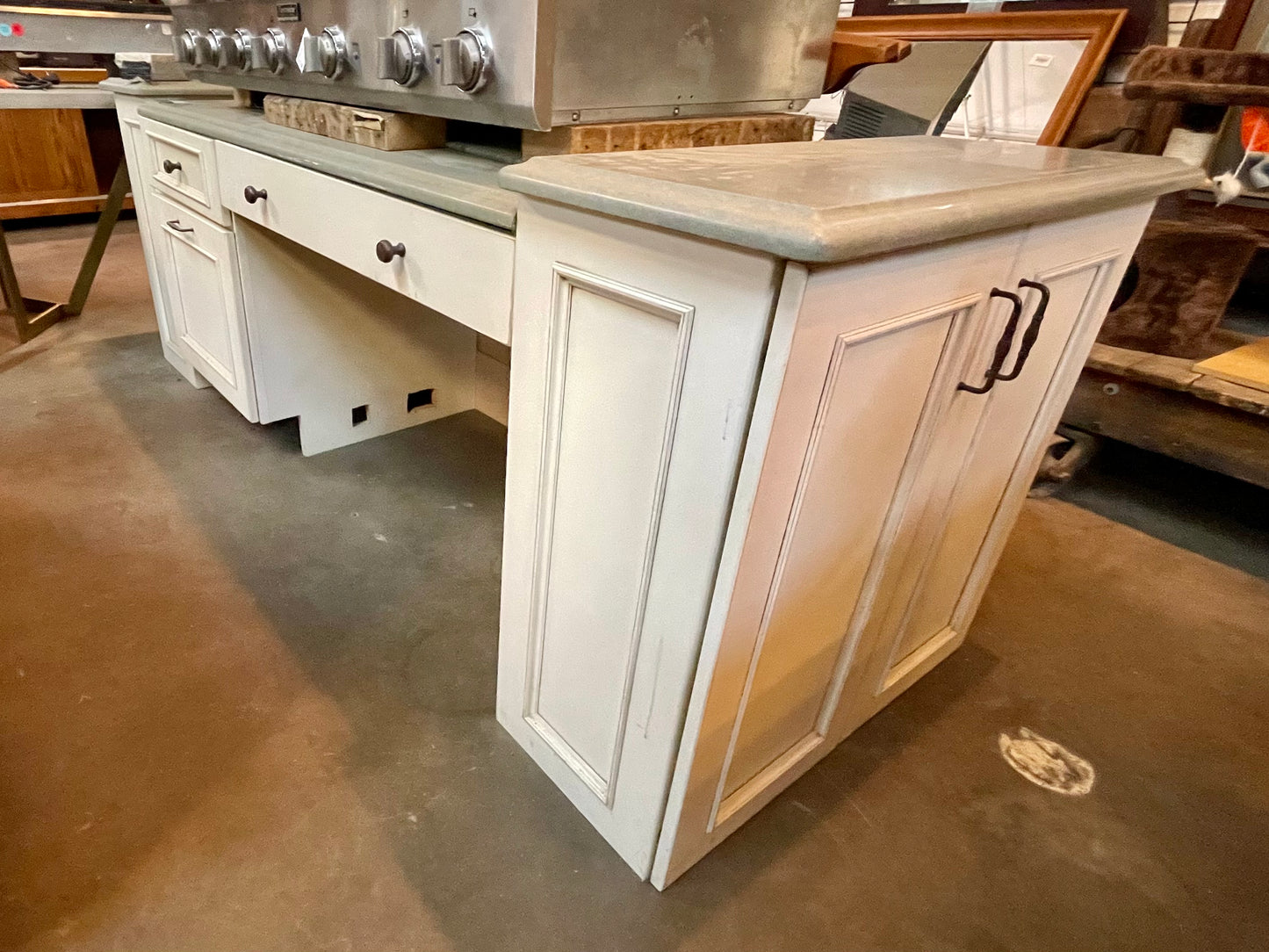 Kitchen Island Desk w/ Granite