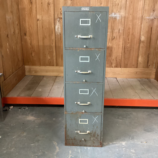 Vintage Metal Filing Cabinet