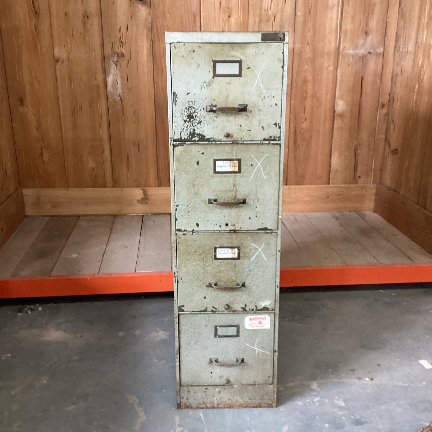 Vintage Metal Filing Cabinet