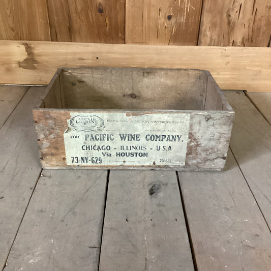Vintage Wine Crate