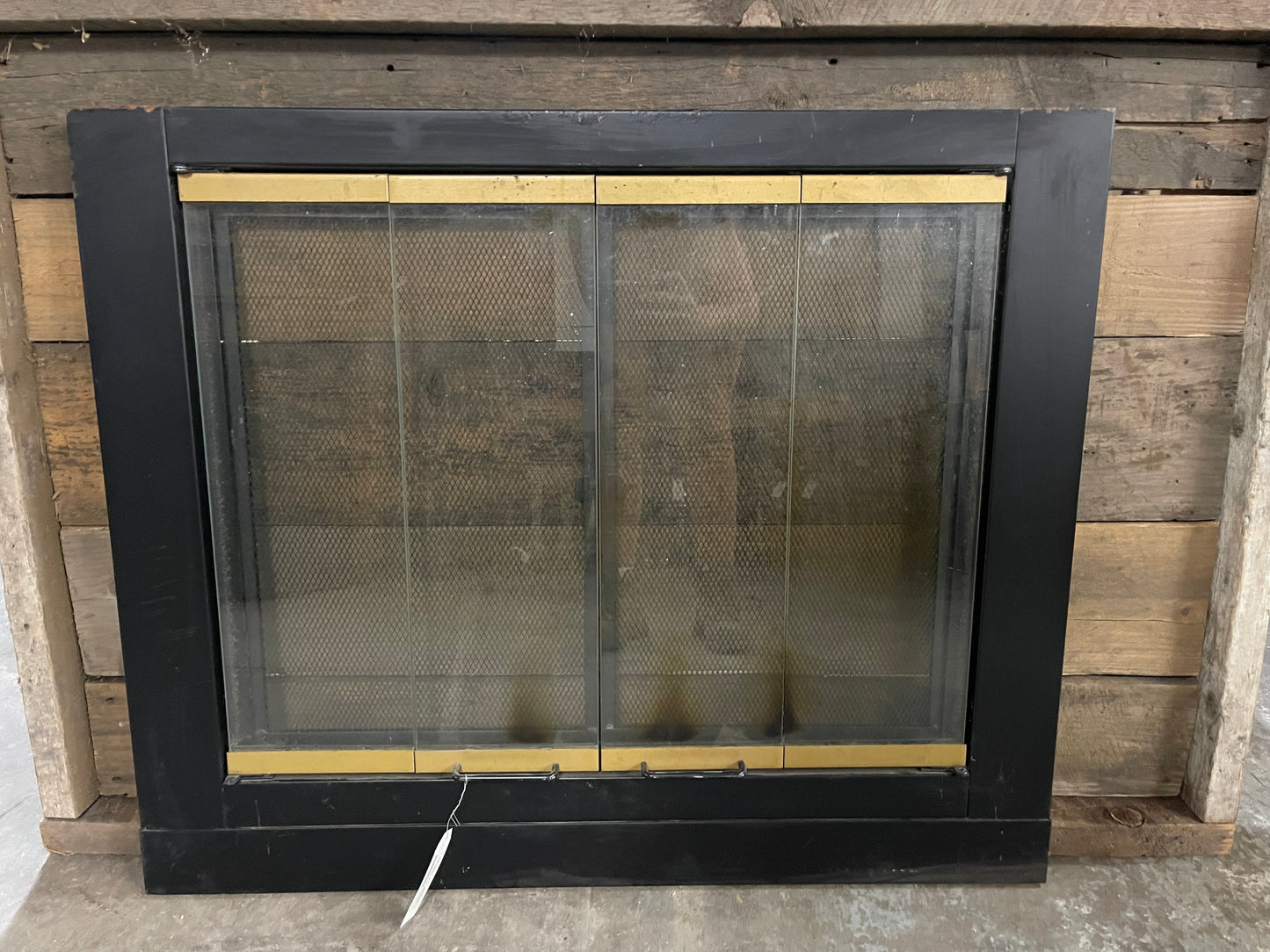 Fireplace Screen with Glass Door