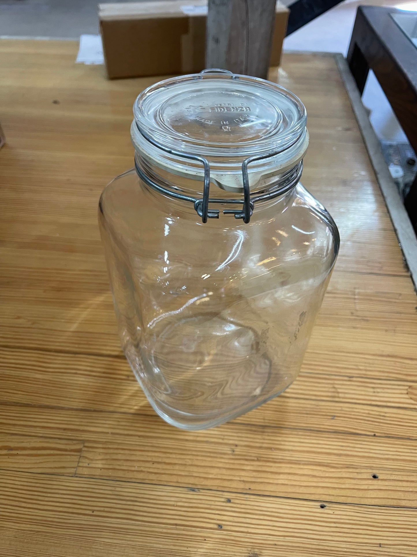Fidenza Square Glass Jar