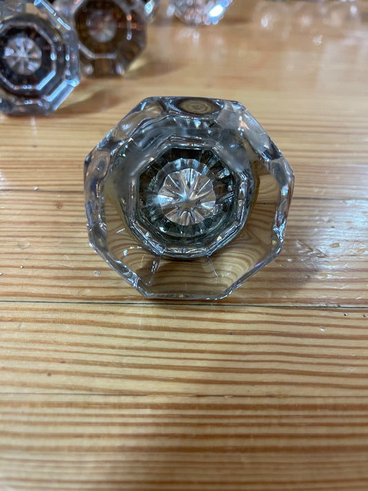 8 Point Flat Glass Door Knob