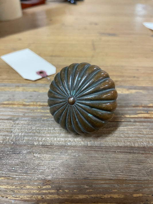 Antique Fluted Bronze Knob