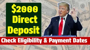 IRS Approves $2000 Direct Deposit